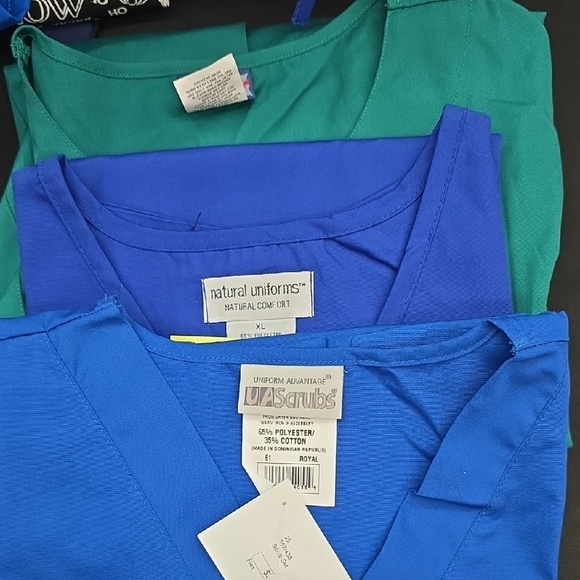 Blue and Green Scrub Tops - Picture 1 of 4